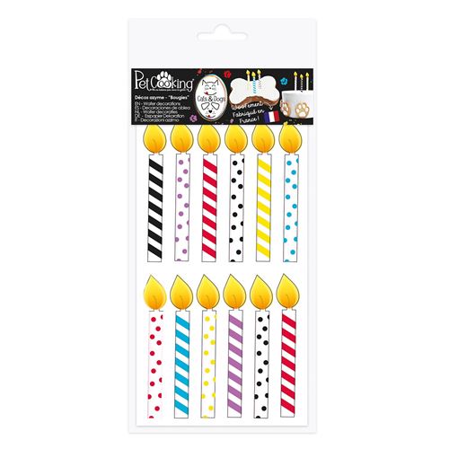 Comparer les prix de Décors azyme - 12 bougies d'anniversaire