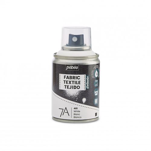 Non Communiqué Na Bombe De Peinture - Tissus - Textile - Blanc - Sans Solvant - Pébéo - 100Ml