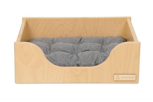 Meilleurs prix pour Animood Drewniane Lit pour chien Marti taille : L, couleur : naturel