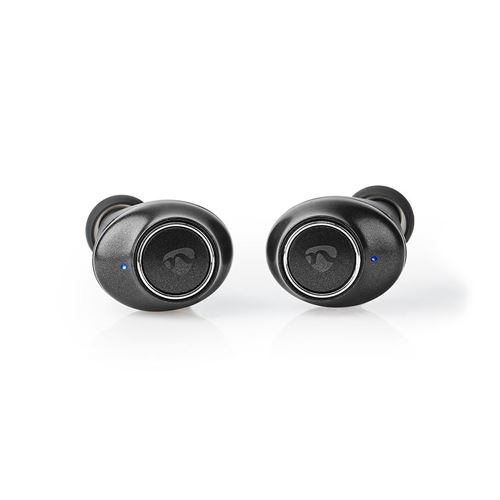 &Eacute;couteurs enti&egrave;rement sans fil Nedis HPBT6050BK Argent / Noir 