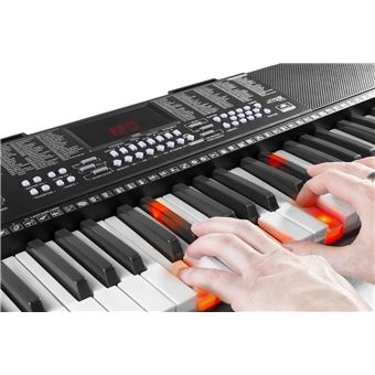 15€05 sur MAX KB4 - Kit complet clavier électronique débutant avec support  pour piano, banc de clavier rembourré et casque audio, Synthétiseur, Top  Prix