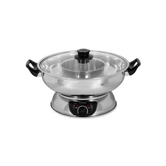 Appareil à fondue chinois 2 compartiments avec fourchettes et passoires Rotel ref 1181250