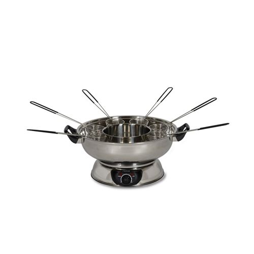Appareil à fondue chinoise 2 compartiments avec fourchettes et passoires  rotel ref. 1181250 - Achat & prix