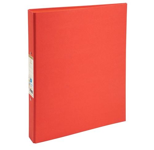 Classeur rembordé papier 2 anneaux 30mm Forever - A4 - - Lot de 10 - Rouge - Exacompta