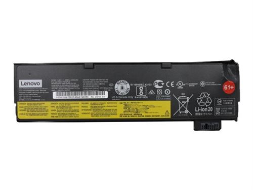 Sanyo - Batterie de portable - Lithium Ion - 6 cellules - 4400 mAh - 48 Wh - (CRU) - Tier 1, FRU - pour ThinkPad P52s 20LB, 20LC; T470 20HD; T480 20L5, 20L6; T570 20JW, 20JX; T580 20L9, 20LA