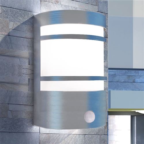 Vidaxl Applique Murale D'extérieur Avec Détecteur Acier Inoxydable - Image 3