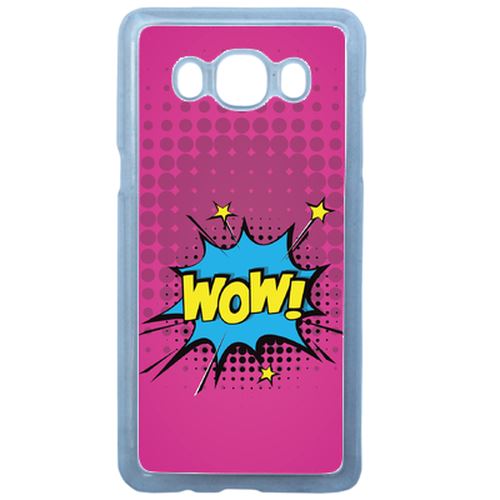 Coque Wow Fond Rose Compatible Samsung Galaxy J3 2016 Transparent