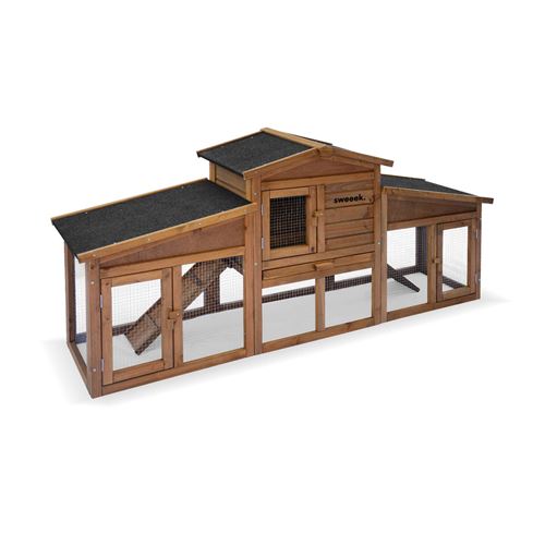 Meilleurs prix pour Clapier en bois ANGORA pour lapin et autres rongeurs 4 lapins cage à lapin avec enclos espace intérieur et extérieur poulailler