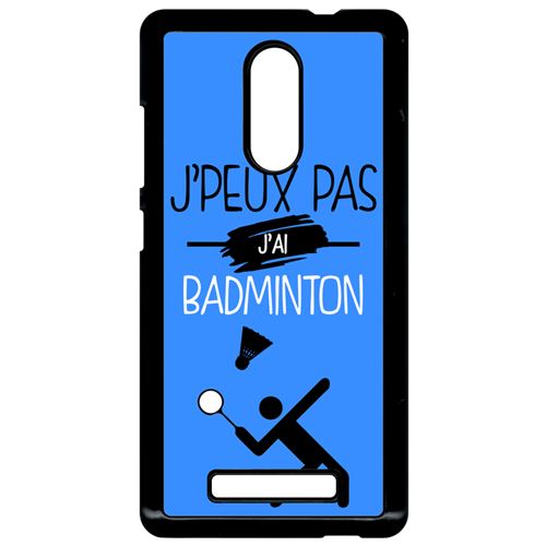 Coque xiaomi redmi note 3 j peux pas j ai badminton 12