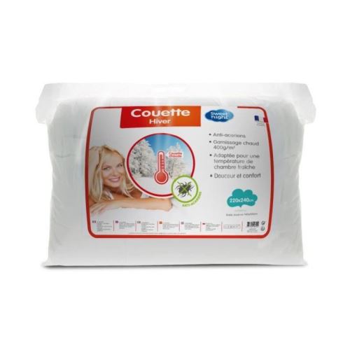 SWEET HOME Couette Chaude Anti-Acariens SANITIZED 140x200 cm - Blanc