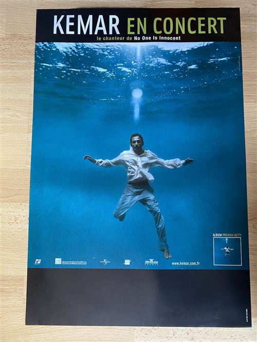 Kemar - En concert - Prenom Betty - 40x60cm - Affiche