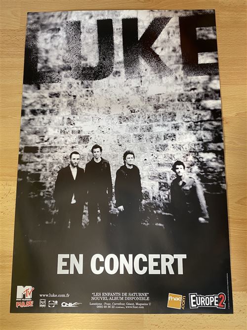 Luke - En Concert - Les Enfants de Saturne - 40x60cm - Affiche