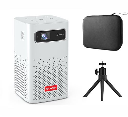  EKASN Vid&eacute;oprojecteur C900 4K 1080P 2Go - 32Go - Blanc 