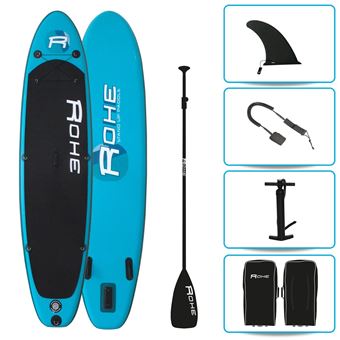Stand Up Paddle Gonflable PACIFIC ROHE - 10'6'' (320cm) 30'' (76cm) 6'' (15cm) avec Pompe, Pagaie, Leash et Sac de transport - 1