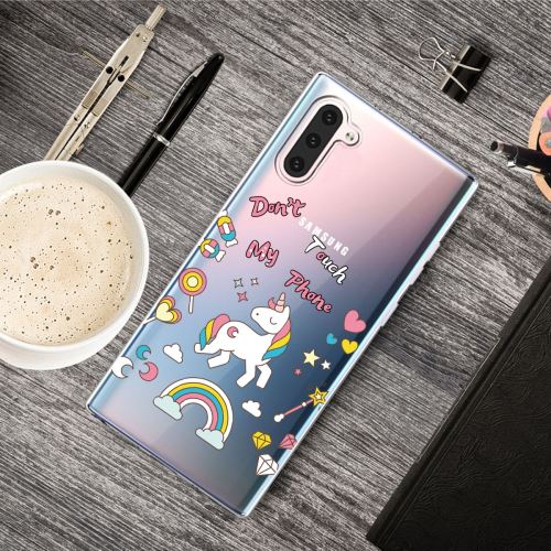 Coque en TPU impression de motifs clair Licorne pour votre Samsung Galaxy Note 10