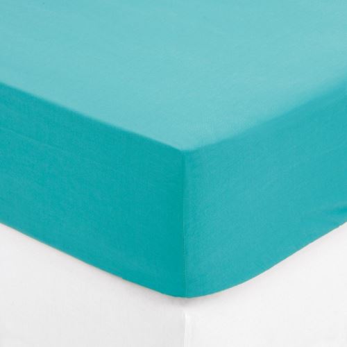 Drap Housse 140x190cm Turquoise