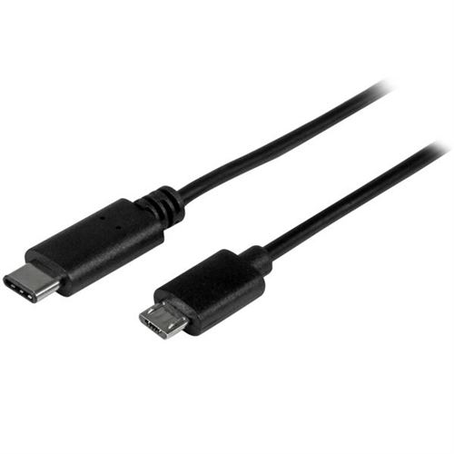 StarTech.com Câble USB-C vers Micro USB de 50 cm - Cordon USB C vers Micro-B - Câble de charge compatible Thunderbolt 3 - M/M - USB 2.0 - Câble USB - USB-C (M) pour Micro-USB de type B (M) - USB 2.0 - 50 cm - noir