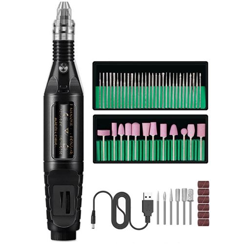 Non Communiqué Noir Machine À Ongles Avec 1 Kit De Coupe Des Ongles K39 - Image 1