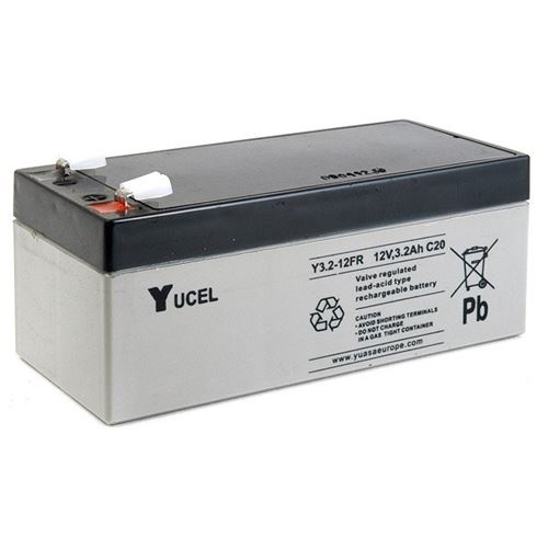 Batterie plomb AGM YUCEL Y3.2-12FR 12V 3.2Ah F4.8 - Yucel