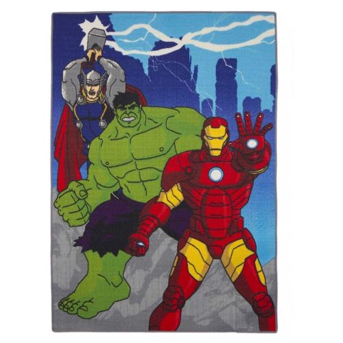Tapis enfant Les Avengers 133 x 95 cm Disney NEW - guizmax