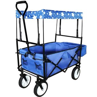 Chariot De Transport Pliable Pratique Remorque Charrette Jardin