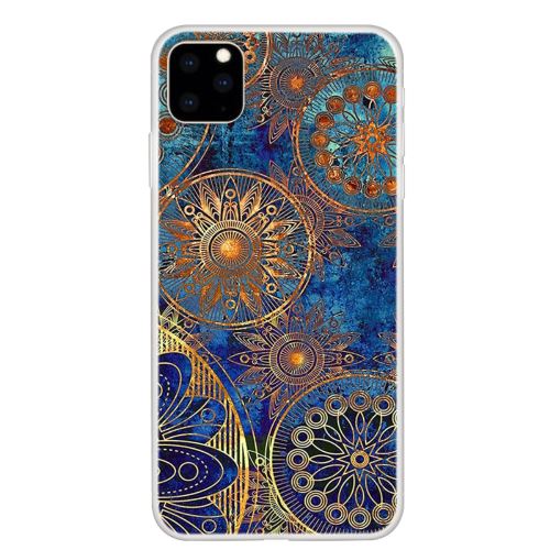 Coque en TPU impression de motifs clairs souple fleur d'or pour votre Apple iPhone XR (2019) 6.1 pouces