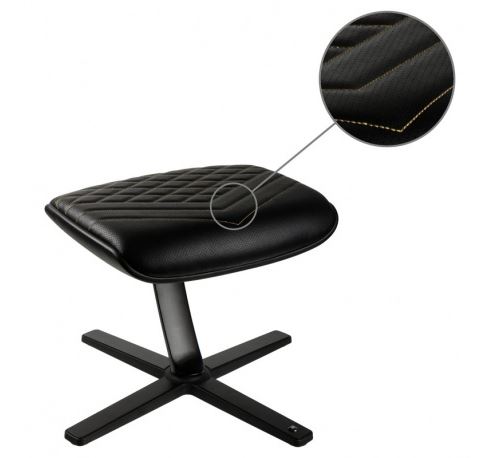 Repose Pieds NoblesChairs pour Chaise Gamer - Noir/Or/Simili Cuir