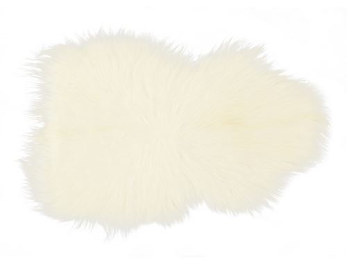 Tapis à poils long en peau de mouton SNUG - 50x110 cm - Blanc