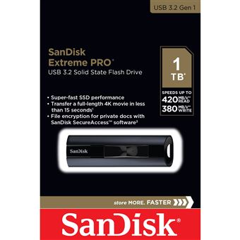 SanDisk Clé USB Extreme PRO USB 3.2 256 GB