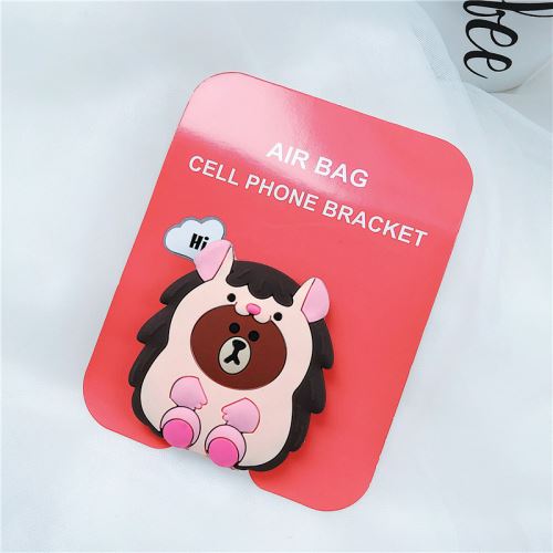 Support de téléphone mignon de bande dessinée universelle Hérisson en silicone