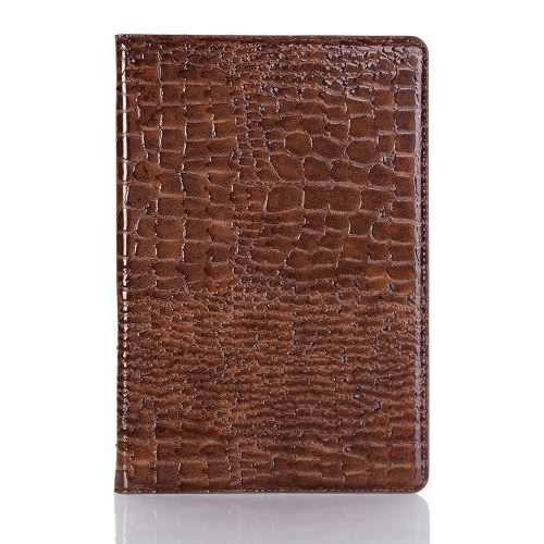 Etui en PU crocodile marron pour votre Huawei MediaPad M5 10/M5 10 (Pro)
