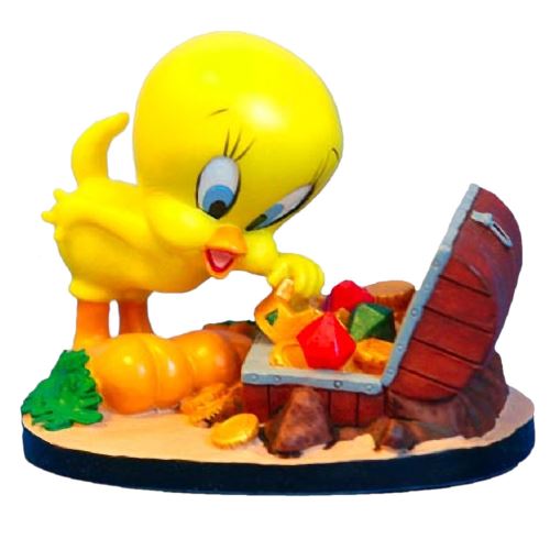 Petite figurine en résine Titi Trésor