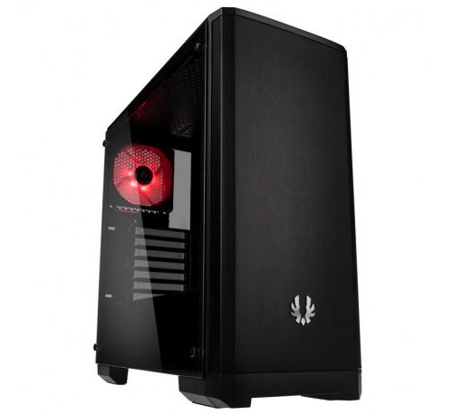 BitFenix Nova Mesh TG - Towermodel - ATX - zijpaneel met raam - geen voeding (ATX12V / EPS12V) - zwart - USB/Audio