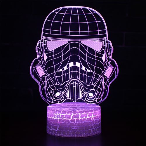 Stack Lampe 3D Tactile Veilleuses Enfant 7 Couleurs Avec Telecommande - Star Wars #195