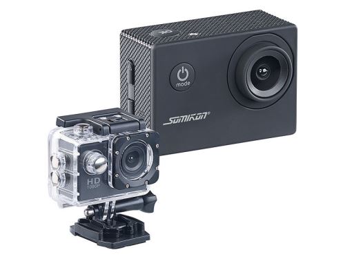 Caméra sport HD DV-1212 V2 avec boîtier étanche jusqu'à 30 m