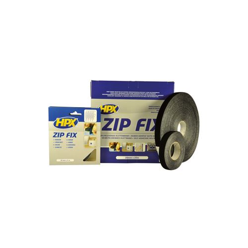 Ruban sangle Zip Fix HPX noir 20mm x 5m