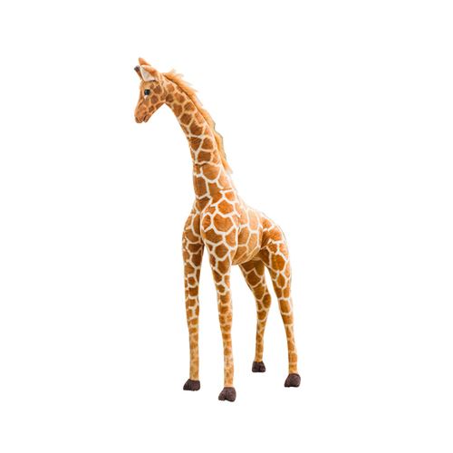 Peluche Jouet Géant Grande Girafe Animal Doux Poupée Cadeau D'anniversaire De Noël 60cm - Marron