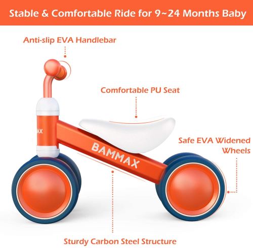 Vélo enfant GENERIQUE Bammax Vélo Bébé Draisienne pour Bébé de 1