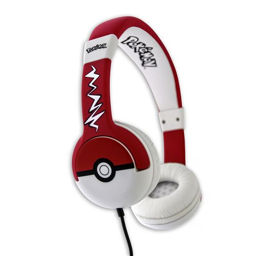 Pokemon Pokeball Junior Headphones - Koptelefoon - op oor - met bekabeling - 3,5 mm-stekker