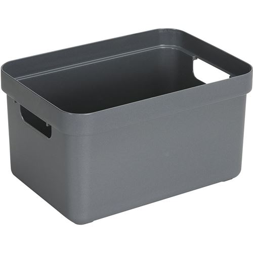 Sunware - Boite de rangement Sigma Home Box 13 L Gris