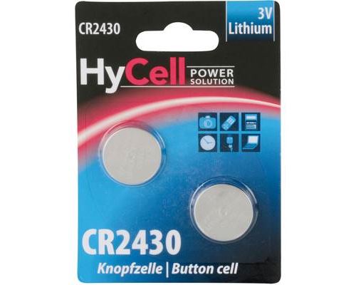 Pile bouton CR 2430 lithium HyCell 300 mAh 3 V 2 pc(s)