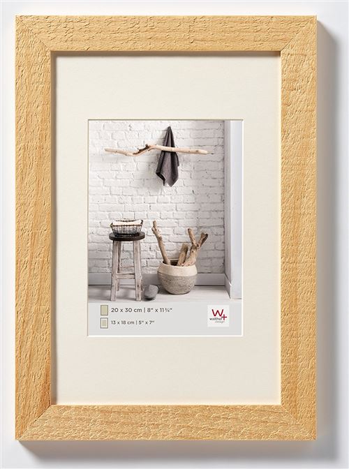 Walther Design Home Cadre en bois, Bois, naturel, 13 x 18 cm