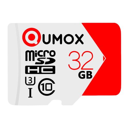 Qumox Carte Mémoire micro sd sdhc 32Go TF 32G 32GB classe 10 80Mo/s pour Samsung Huawei Xiaomi portable tablette