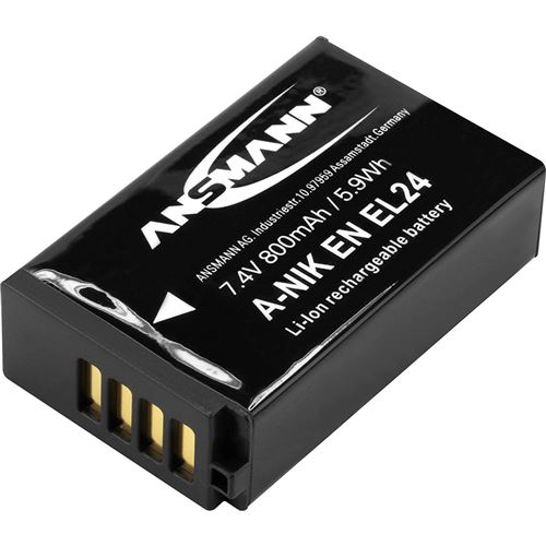Ansmann 1400-0072 Batterie pour Nikon 1 J5 800 mAh Noir