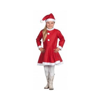 Costume De Mere Noel Pour Fille Taille 6 9 Ans Deguisement Enfant Robe Et Bonnet Deguisement Enfant Achat Prix Fnac