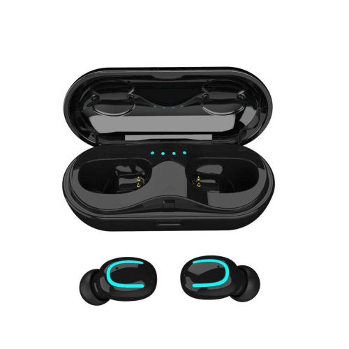 Ecouteurs HBQ-Q13S Bluetooth 5.0 Sport Draadloze Hoofdtelefoon Zwart
