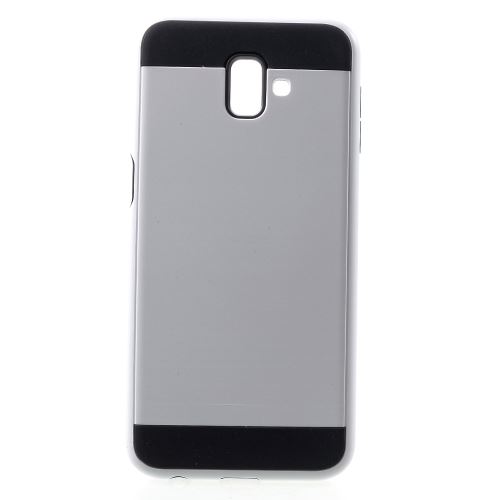 Coque en TPU et hybride argent pour votre Samsung Galaxy J6 Plus