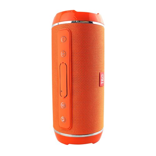 GENERIQUE - Enceinte Bluetooth TG 116 - Haut-parleur stéréo portable - FM - USB - Orange - Image 2