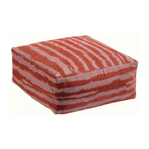 Pouf Hindi tomette 50 x 50 x 20 cm Vivaraise