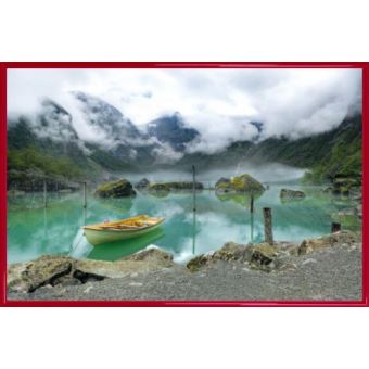 Poster De Voyage Sur Les Fjords De Norvège : Oeuvre D'art Murale De